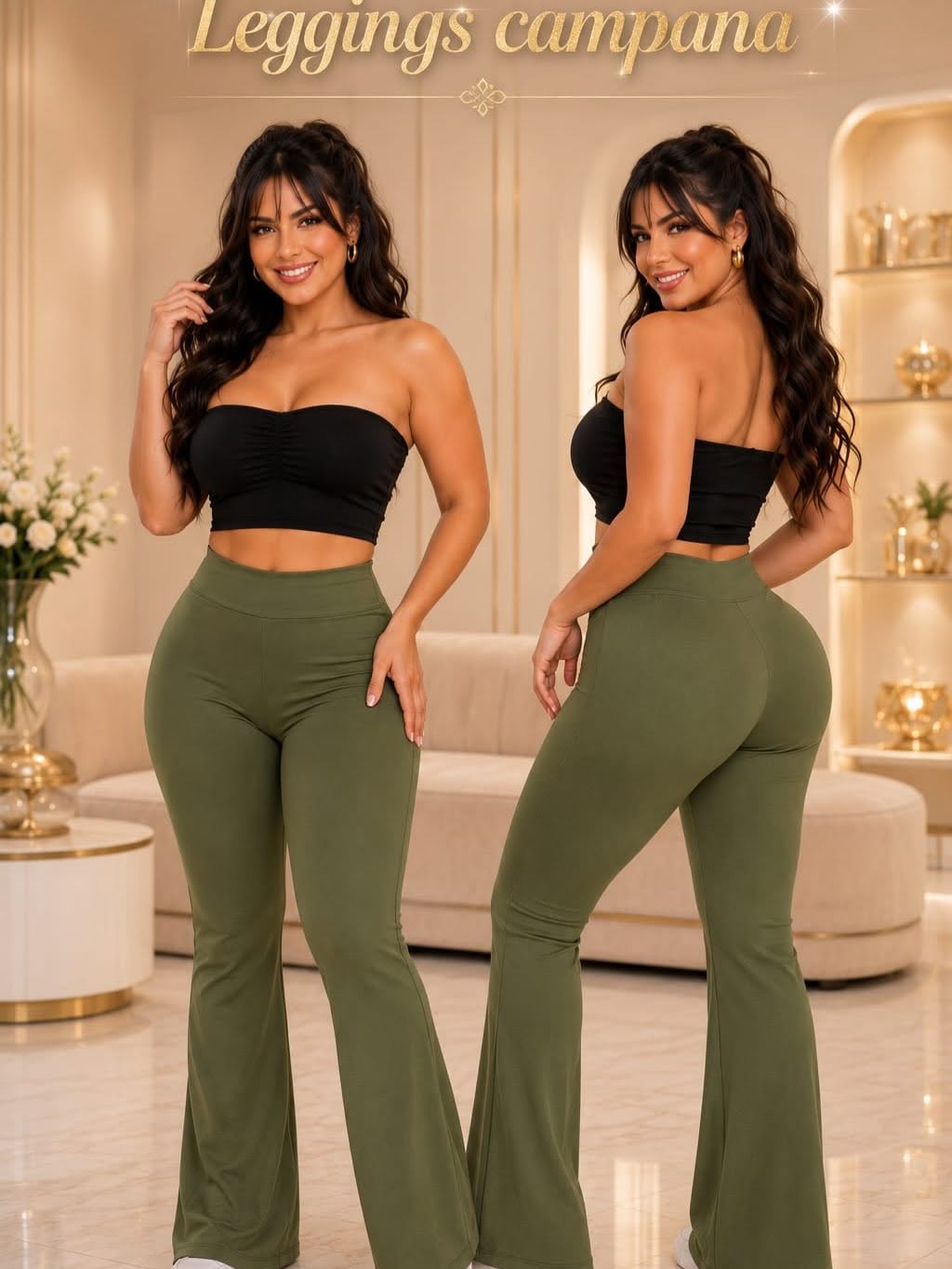 LEGGINS BOTA CAMPANA SUPLEX PREMIUM🌸